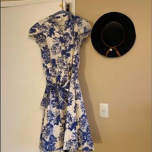 Blueberry floral picnic dress